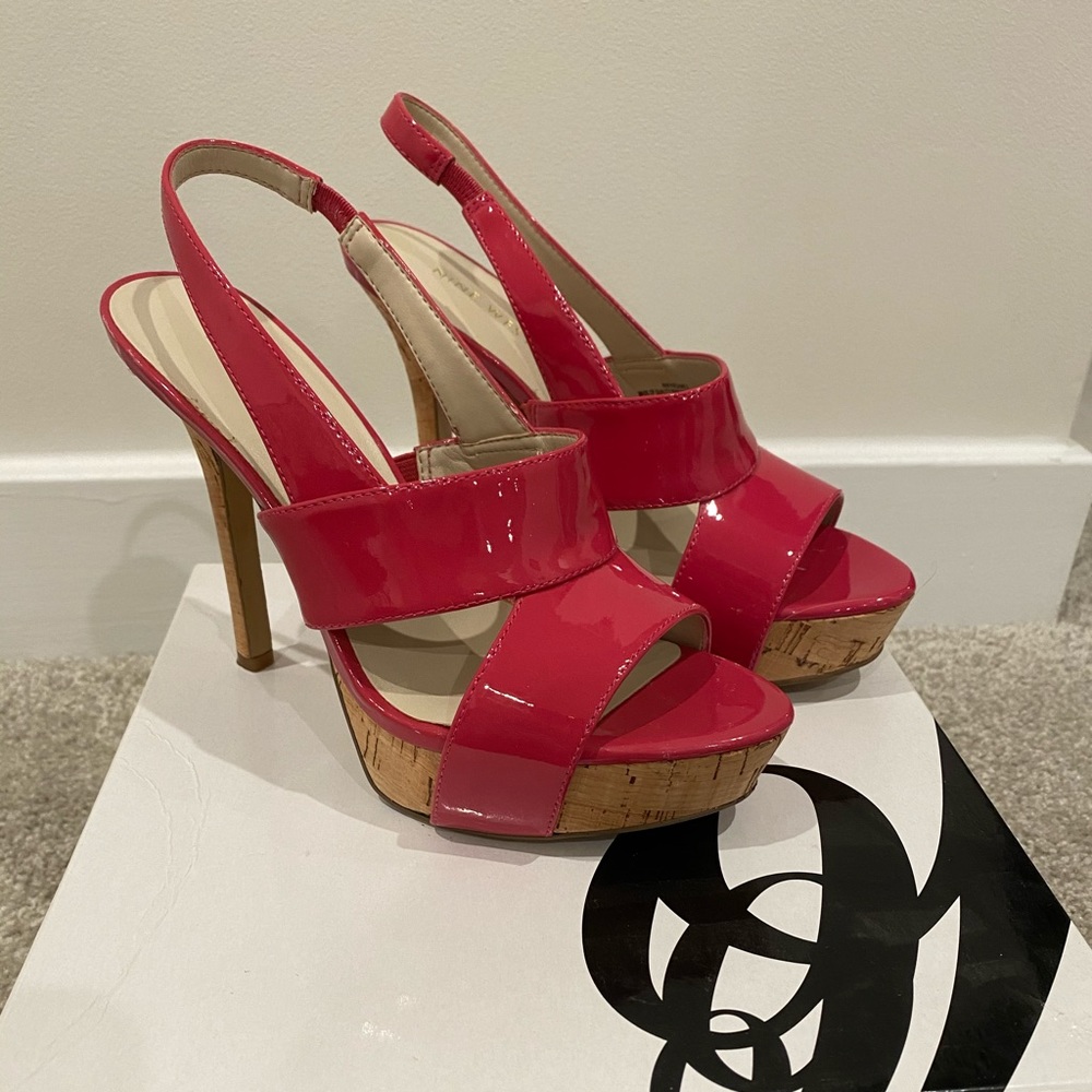 Pink/Red Nine West Pumps
